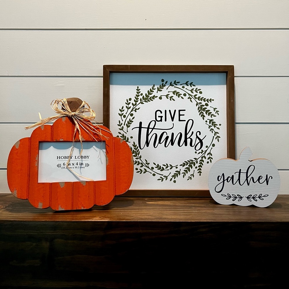 NWT Fall Decor Bundle - Give Thanks. Gather.